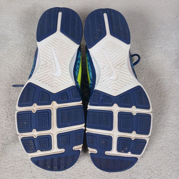 NIKE TRAINING 684899-405 Blue Splatter Running Shoes Sz 8.5 Very Good Condition - Picture 3 of 5